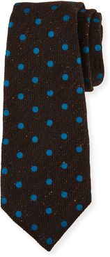 Dotted Wool-Blend Tie