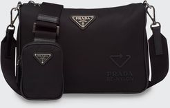 Re-Nylon Crossbody Bag with Strap Pouch