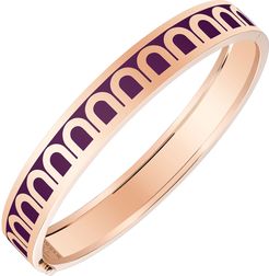 L'Arc de Davidor 18k Rose Gold Bangle - Med. Model, Aubergine, 6.25"