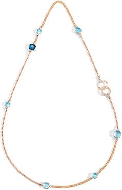 NUDO 18k Long Topaz & Diamond Necklace, 35"L