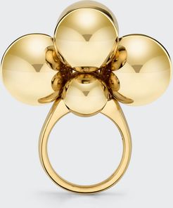 Gold Eon Ring W Kinetic Spheres