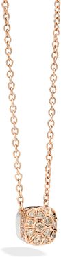 Nudo Maxi 18K Rose & White Gold Diamond Pendant Necklace