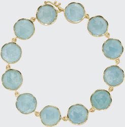 18k Yellow Gold Aquamarine Bracelet