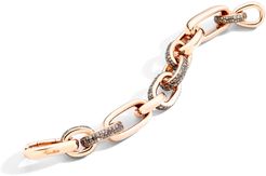 Iconica 18k Rose Gold Brown Diamond Bracelet, 12.7tcw