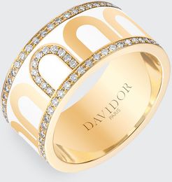 L'Arc de Davidor 18k Gold Porta Diamond Ring - Grand Model, Neige, Size 57