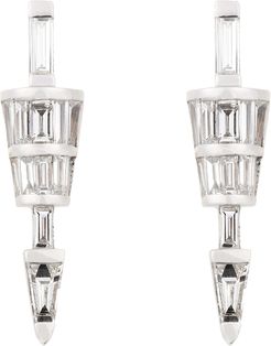 Energy 18k White Gold Short Diamond Earrings