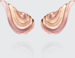 Gleam Earrings 18K Rose Gold, Morganite, Rose Quartz, Amethysts