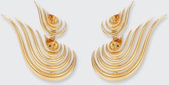 Beacon Double Drop Earrings in 18k Yellow Gold and Citrine