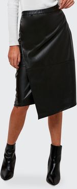 Inverness Vegan Leather Tummy Tuck Skirt