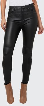 Cult Stretch Leather Skinny Jeans