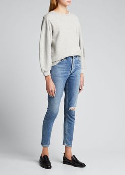 Thora Puff-Sleeve Sweatshirt