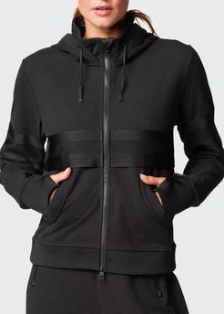 Nexus Mesh Panel Zip-Up Hoodie