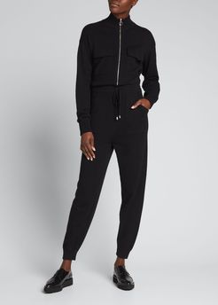 Iman Knit Loungewear Flightsuit