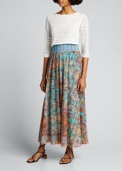 Long A-Line Skirt