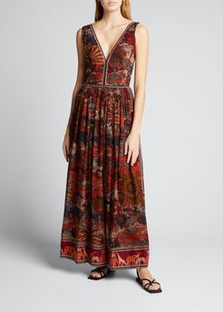 Sophia Burning Sun Long Sleeveless Dress