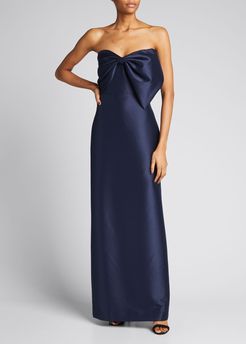 Strapless Bow Gown