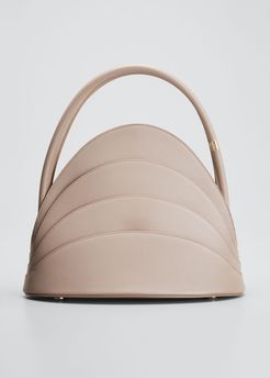 Millefoglie Leather Top-Handle Bag