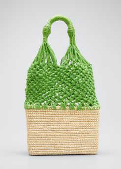 Bicolor Hippie Tote Bag