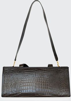 Medea Mock-Croc Shoulder Bag