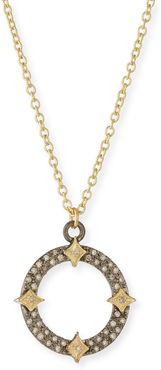 Old World Diamond Open Pendant Necklace w/ Crivelli