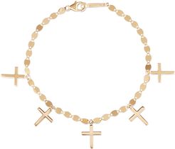 14k Cross Charm Bracelet