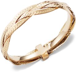 14k Braided Liquid Ring, Size 7