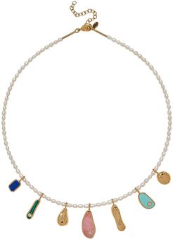 Alexander Pearl Necklace with Stones