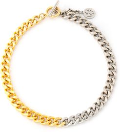 Two-Tone Link Necklace in Gold/Silver