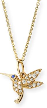 Girls' 14k Gold Hummingbird Charm Necklace