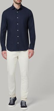 camicia navy in cotone regular fit