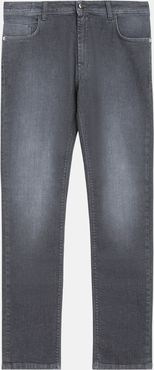 jeans in denim elasticizzato grigio