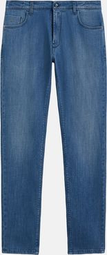 jeans in denim elasticizzato blu