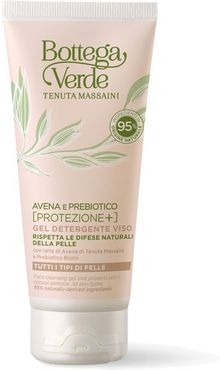 Avena e Prebiotico [Protezione+] - Gel detergente viso - rispetta le difese naturali della pelle - protettivo, lenitivo, idratante - con latte di Avena di Tenuta Massaini e Prebiotico Biolin - tutti i tipi di pelle