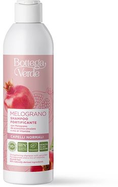 MELOGRANO - Shampoo fortificante - con Melograno da economia circolare e mix di Vitamine - capelli normali