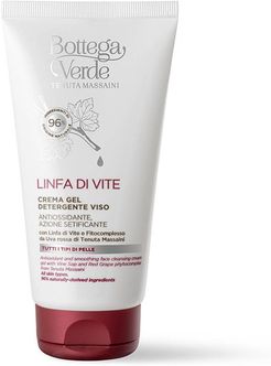 Linfa di Vite - Crema gel detergente viso - con Linfa di Vite e fitocomplesso da Uva rossa di Tenuta Massaini - antiossidante, azione setificante