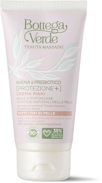 Avena e Prebiotico [Protezione+] - Crema mani - aiuta a rinforzare le difese naturali della pelle - protettiva, lenitiva, idratante - con latte di Avena di Tenuta Massaini e Prebiotico Biolin (75 ml) - tutti i tipi di pelle