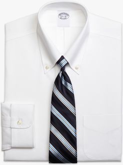 Camicia Bianca Regular Fit Non-iron Pinpoint Con Collo Button-down - Uomo Camicie Eleganti Bianco 16