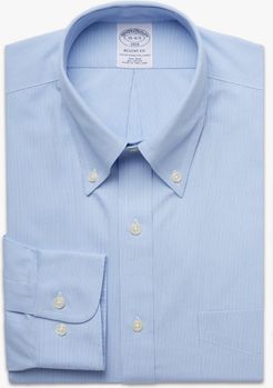 Camicia Elegante Regent Regular Fit In Pinpoint Non-iron, Colletto Button-down - Uomo Camicie Eleganti Celeste 14h