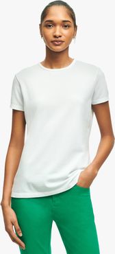 T-shirt Piquet In Cotone Stretch Supima - Donna Camicie E T-shirt Bianco Xs