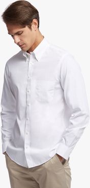 Camicia Elegante Milano Slim Fit In Pinpoint Non-iron, Colletto Button-down - Uomo Camicie Eleganti Bianco 16h