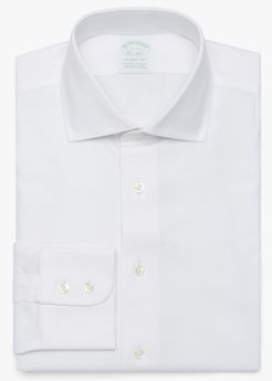 Camicia Bianca Slim Fit Non-iron In Cotone Stretch Con Collo Semi Francese - Uomo Camicie Eleganti Bianco 17