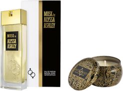 Alyssa Ashley Musk EDP Confezione 50 ML Eau de Parfum + 110 gr Candela Profumata