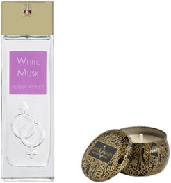 Alyssa Ashley White Musk Confezione 100 ML Eau de Parfum + 110 gr Candela Profumata