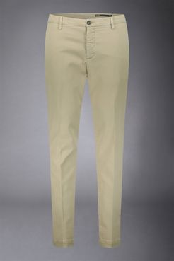 Pantalone chino uomo classico regular fit tessuto twill elasticizzato
