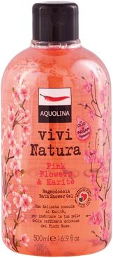 Vivi natura Pink Flowers e Karitè Flacone 500 ml AQUOLINA Donna