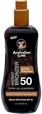 Spray Gel Sunscreen Instant Bronzer SPF50 Gel Effetto Bronze 237 ml Australian Gold