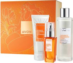 Set Anew Eroi della Pelle Vitamin C Tonico + esfoliante + siero 200 ml + 75 ml + 30 ml 3 pz Avon