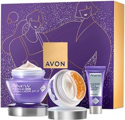 Set Anew regalo Platinum Crema giorno SPF25 + siero + contorno occhi 50 ml + 20 ml + 10 ml 3 pz Avon