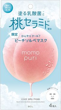 Momopuri Jelly Mask Cool Maschera Viso Nutriente 4 pz Bcl