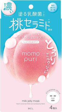 Momopuri Milk Jelly Mask Maschera Viso Nutriente 4 pz Bcl
